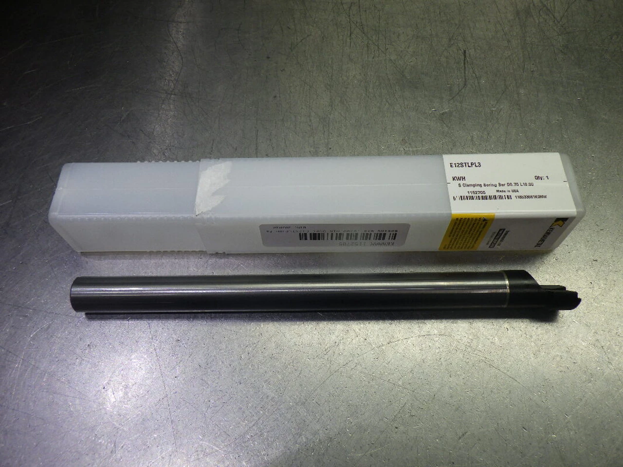 Kennametal Coolant Thru Carbide Boring Bar 3/4" Shank 10" OAL E12STLPL3 (LOC3523A)