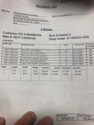 NEW GE 102T1126P0