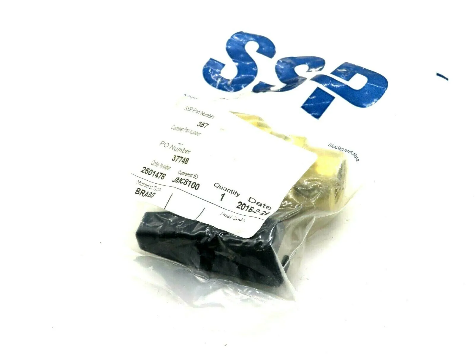 NEW SSP 357 BRASS VALVE 300 SERIES 1500PSIG 100F