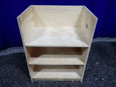 3 Tier (27" X 19") Wooden Shelf