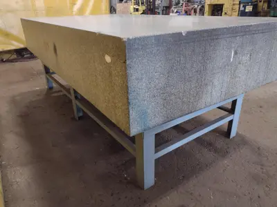 8' X 4' X 14" CHALLENGE PRECISION LAYOUT INSPECTION GRANITE TABLE: STOCK #23785