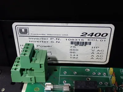 Used UNICO 2400 AC Drive Control Module | HGR 24 #747738