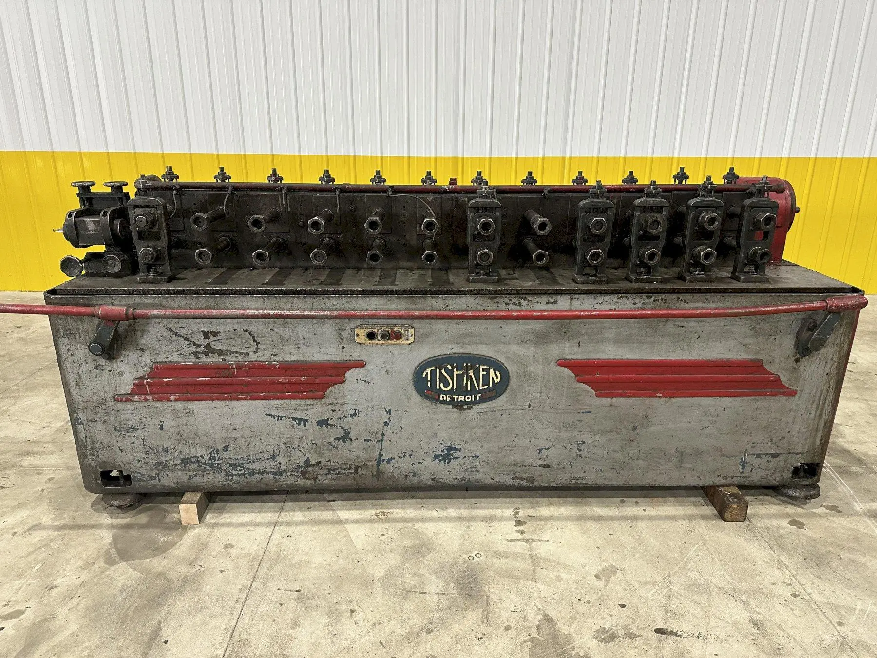 12 STAND X 1.5" x 8" RS TISHKEN MODEL #12MLW-1-1/2 ROLLFORMER: STOCK #20519