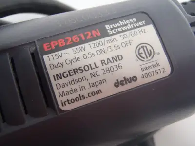 Used Ingersoll Rand Brushless Electric Screwdriver 3.5-26.5 In Lb Screw Drivers Michigan US | Maverick Industrial Sales #1410740
