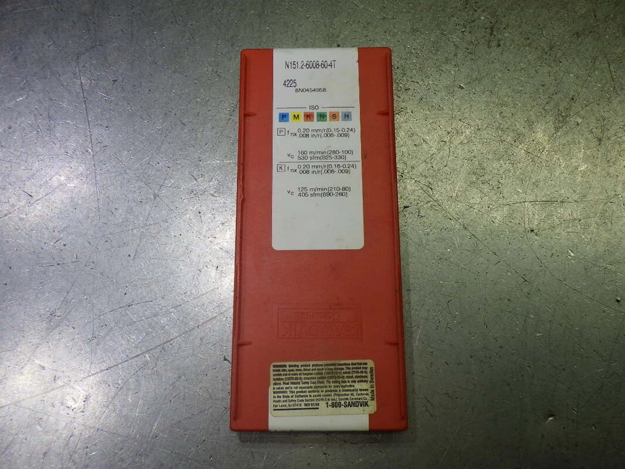 Sandvik Q-Cut Carbide Grooving Inserts QTY10 N151.2-6008-60-4T 4225 (LOC3549)