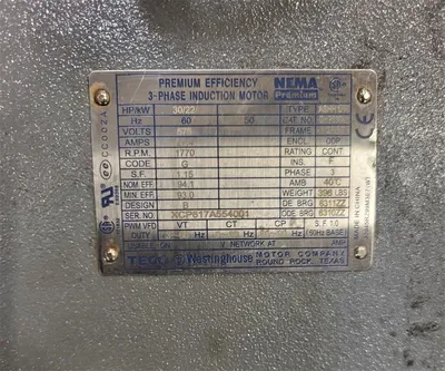 NEW TECO WESTINGHOUSE 30 HP