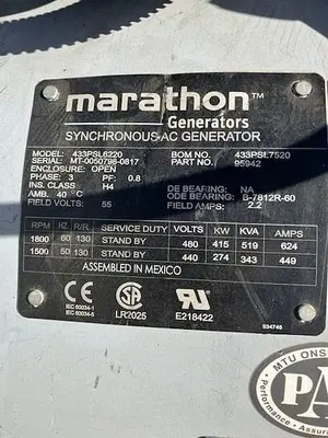 USED 2017 MARATHON 400KW