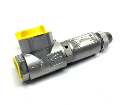 USED GOETZE ARMATUREN ANGLED SAFETY VALVE 1.2BAR DN20