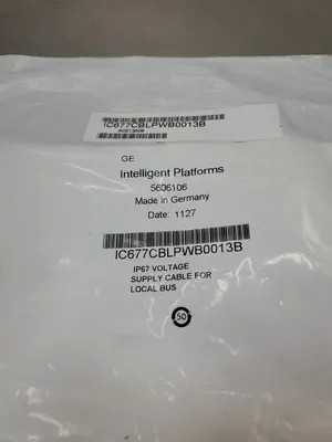 GE IC677CBLPWB0013B IP67 Voltage Supply Cable. 5E