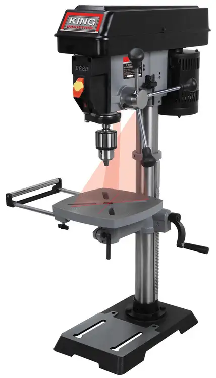 New | in-Stock KING CANADA KC-12HS-VS Drill Press (Woodworking) British Columbia CA | Lenmark #255170