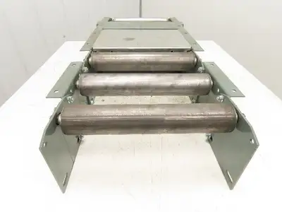 Hytrol 15" Belt-Over Conveyor Incline to Horizontal Nose-Over Transition 41" Leg