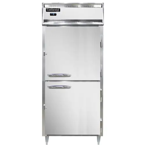 Continental D1FXNHD 36 1/4" Designer Line One Section Reach In Freezer, (2) Right Hinge Solid Doors, 115v