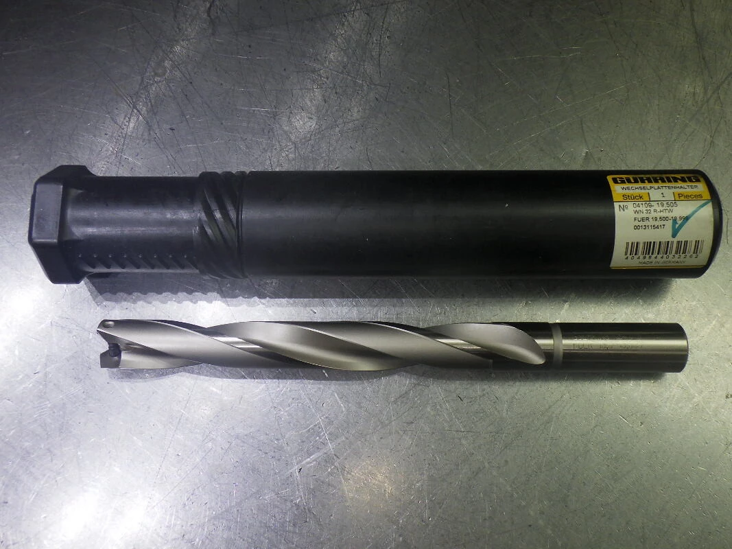 Guhring 19.5-19.99mm Coolant Thru 7xD Drill 3/4" Shank 9041090195050 (LOC3596)