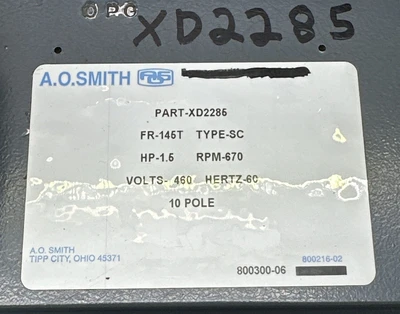 NEW AO Smith (Century) XD2285