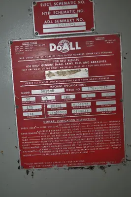 USED DOALL 36B-O