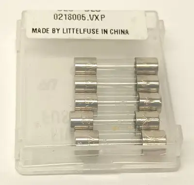 New | in-Stock Littelfuse Slo-Blo Fuse 5A 250VAC PKG OF 5 Fuses Michigan US | Maverick Industrial Sales #1398264