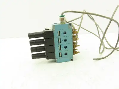 MAC 45A-LAJ-DAAJ-1KA Pneumatic Air Solenoid Valve 120V 120psi Manifold 4 Station
