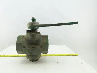 Homestead 1529B1 FIG-611 Semi Steel Plug Valve 2-1/2" NPT 200 OWG W/Handle