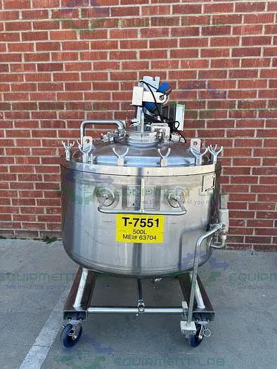 Used NORTHLAND 500 LITER STAINLESS STEEL JACKETED REACTOR FV/ 45 PSI W/ 0.5 HP MIXER Jacketed Tanks | Equipment Lab #486497