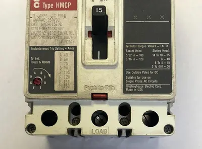 Used WESTINGHOUSE HMCP015E0C Miscellaneous Equipment (Electrical & Power) Ohio US | Surplus Asset Holdings #1244793
