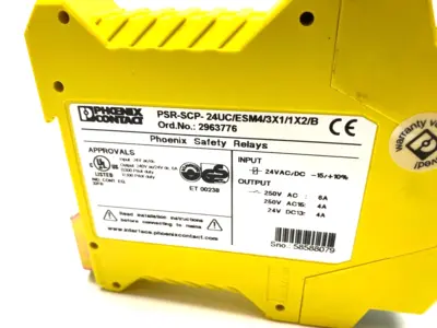 Used PHOENIX CONTACT SAFETY RELAY 2-CHANNEL Relays & Switches | Maverick Industrial Sales #1120118