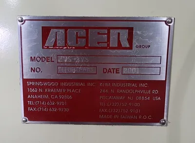 2001 ACER EVS-3VS Mills, Vertical | Machinery Central (18)
