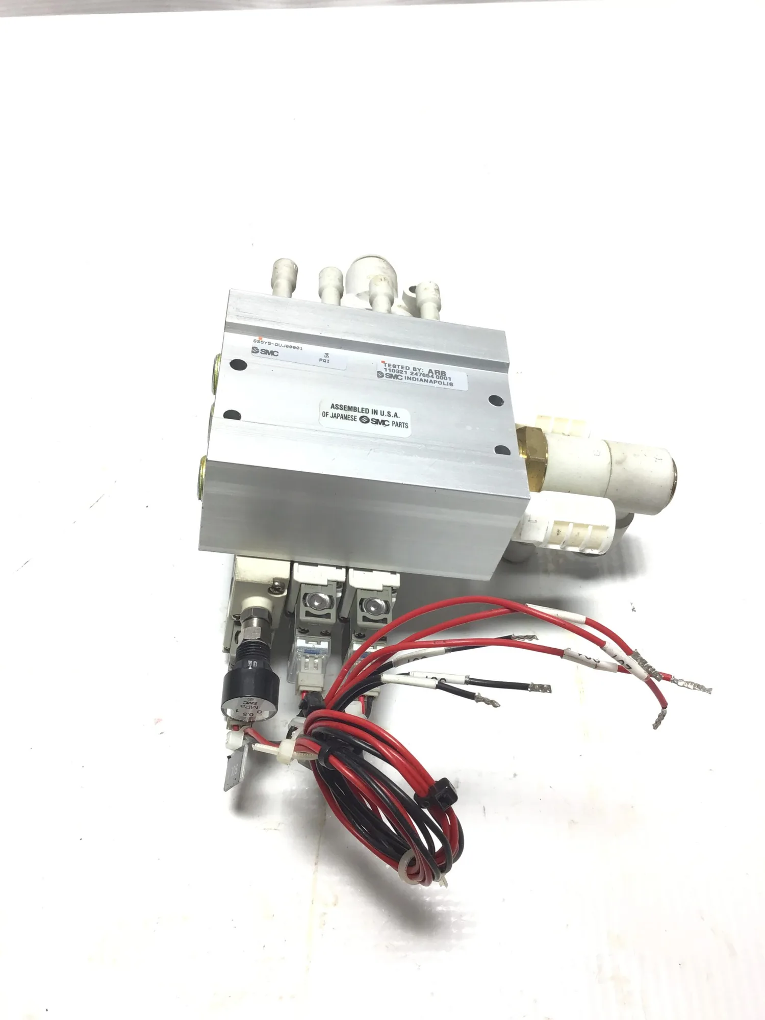 SMC SS5Y5-DUJ00001 Solenoid Valve Manifold 0.1-0.7MPa