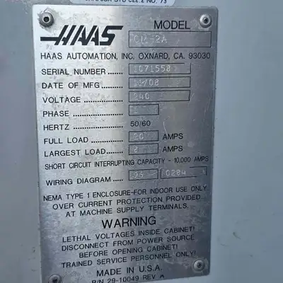2008 HAAS OM-2A Vertical Machining Centers | 520 Machinery Sales LLC (10)