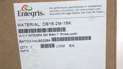 NEW ENTEGRIS DS16-2M-16K PRIMELOCK VALVE 1'' DS162M16K