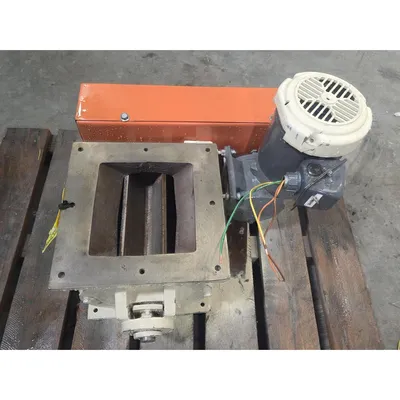Used 8"x8" Square Horizon Systems Rotary Airlock Valve, Carbon steel