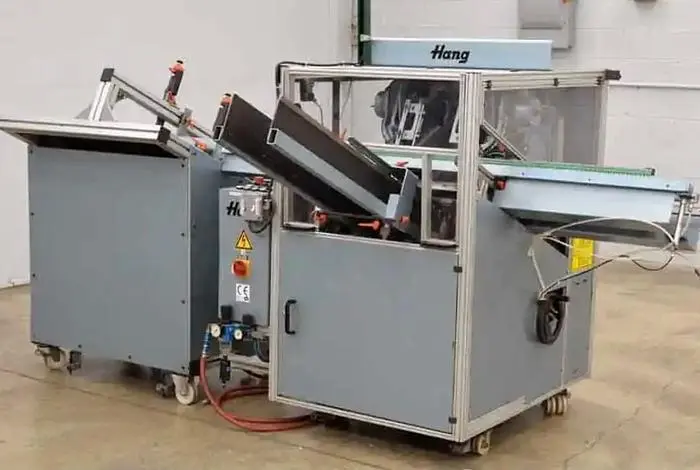 Used 1998 HANG 400 / 401 AUTOMATIC RIVETING RING BINDER MACHINE Binding Equipment Illinois US | Capital Equipment Solutions #553994