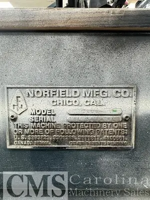 USED NORFIELD MODEL 3800 DOOR LITE MACHINE