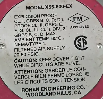 Used Ronan Engineering Ronan Eng X55-600-EX-1SM/ X55600EX1XM PLC Processors | Palmetto Automation #1154843