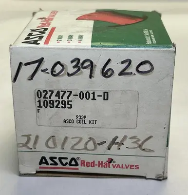 New | in-Stock ASCO 027477-001-D Miscellaneous Equipment (Electrical & Power) Ohio US | Surplus Asset Holdings #1242921