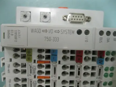 Wago 750-333 Profibus Fieldbus Coupler Module w/ Input & Output Modules D17