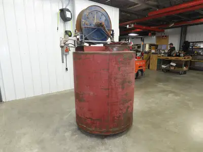250 Gal Fuel Oil Gas Diesel Storage Tank Single Wall Steel Skid Tank 42x48"