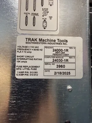 2014 TRAK (SOUTHWESTERN INDUSTRIES) SX2P CNC Vertical Mills | GMT (13)