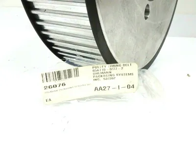 NEW UHLMANN PACKAGING SYSTEMS 65AT10-0/77-2 PULLEY TIMING BELT 65AT100772 537262