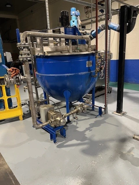 1,000 L S/S Chem Plant Hemispherical JKTD Scraped Surface Mixing Pan 5.5 kW