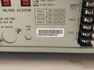 USED SOURCETRONIC HIGH VOLTAGE TESTER 5000VAC/6000VDC