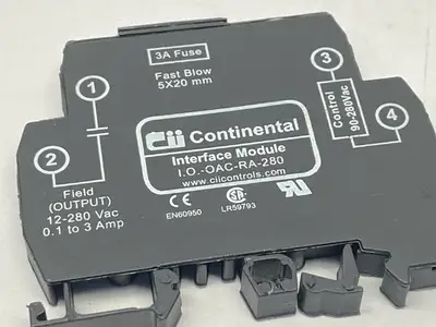 USED CONTINENTAL INTERFACE MODULE 3A 12-280VAC
