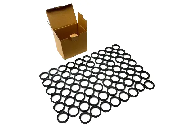 New | in-Stock Heyco Black Nylon Snap Bushing 2" OD 1-3/4" ID LOT OF 68 Electrical Fittings Michigan US | Maverick Industrial Sales #1397662
