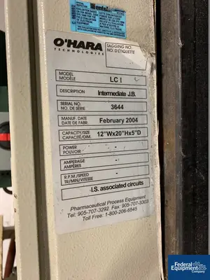 USED O'HARA 11" O'Hara LC1 Labcoat Coating Pan, S/S