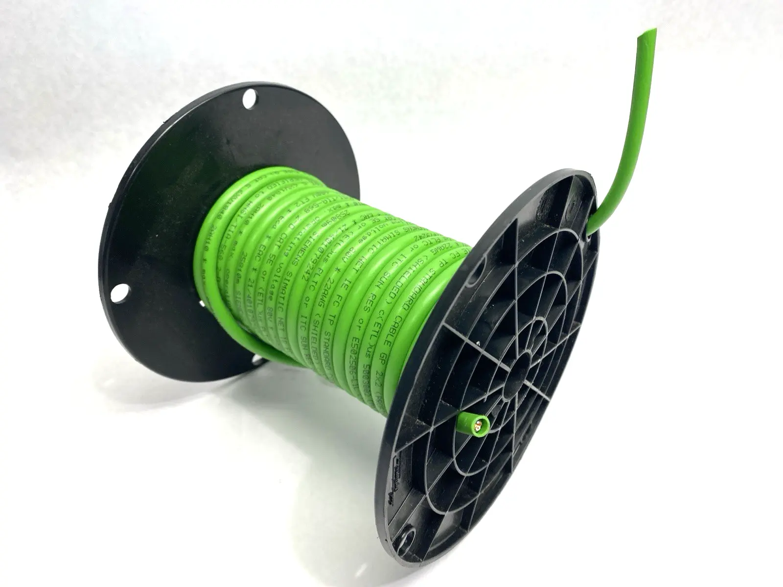 USED SIEMENS INDUSTRIAL ETHERNET STANDARD CABLE CAT 5E SPOOL OF 12M
