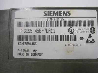 NEW SIEMENS 6ES5-458-7LA11 RELAY OUTPUT MODULE 6ES54587LA11