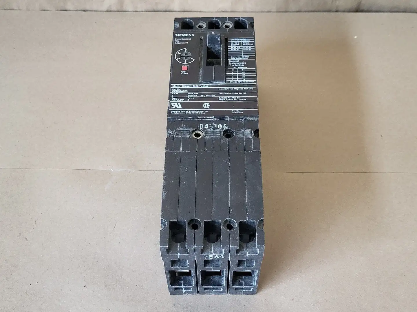 USED SIEMENS CED63A005