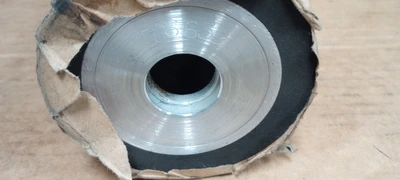 526639 1 LOT OFF 2 BLACK DRUM ROLLER 4"X12 1/2 INCH