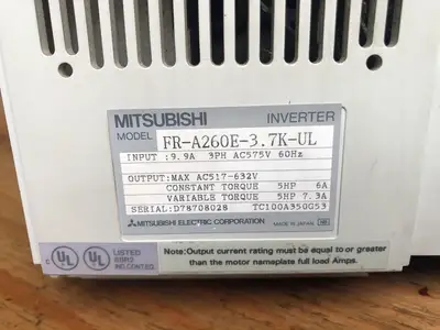 USED MITSUBISHI FR-A260-3.7K-UL