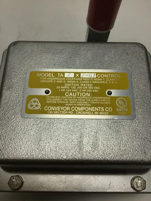 Conveyor Components Co. TA2X2-07 Belt Alignment Control 20A 125/250/480VAC