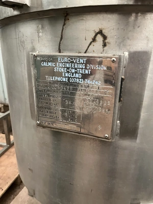 Euro-Vent S/S 650L Pressure Vessel